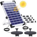 Aisitin 5.5W Solar Springbrunnen mit 2 Pumpen