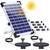 Aisitin 5.5W Solar Springbrunnen mit 2 Pumpen