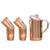 Ancientimpex Kupferkrug und Trinkglas