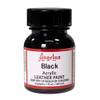 Acryl Lederfarbe Schwarz von Angelus