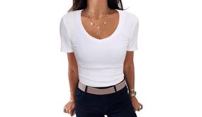 Weißes T-Shirt Damen