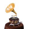 Grammophon Antik-Stil verziert von aubaho