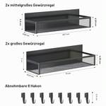 Aufworld Magnetisches Gewürzregal