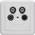 Axing SSD 4-00 Antennendose (Sat Twin-Dose) von Axing