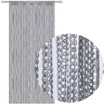 Bestlivings Metallic-Look Fadenvorhang