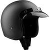 Jet black matte helmet von Bandit