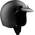 Jet black matte helmet von Bandit
