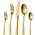 Besteckset Matt Gold von Bestdin