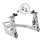 ConStands Motorrad Montageständer Silber Hinten