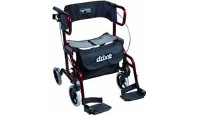 Rollator mit Fußstützen
