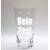 Beschdstoff Dubbeglas mit Gravur
