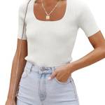 Weißes T-Shirt Damen