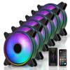 DE2-rgb slim fan with hub X-5P von EZDIY-FAB