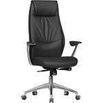 FineBuy Bürostuhl Echt-Leder