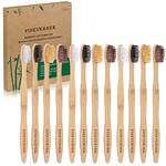 Finevernek 12 Pack Bambus Zahnbürsten