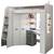 FurnitureByJDM Hochbett mit Schreibtisch