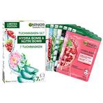 Garnier Tuchmasken-Set Hydrabomb & Nutri Bomb