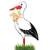 Glücksgut Klapperstorch mit Baby