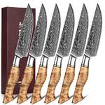 Hezhen Damast-Steakmesser-Set
