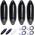 4er Set Fender incl. Fenderleinen von HonuNautic