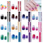 linjinde Glitter Nagelfolien Selbstklebend Set