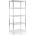 Schraubregal verchromt 200x90x45cm 150kg pro Boden von Casa Pura