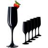 Schwarze Sektgläser aus Glas  von PLATINUX