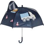 Playshoes Jungen 3D Baustelle Regenschirm