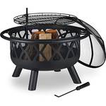 Relaxdays Feuerschale mit Grillrost