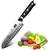 SHAN ZU Santoku-Damastmesser