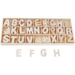 Sharplace 156er Set Holz Mini Großbuchstaben
