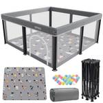 Sprx Laufstall baby faltbar mit Matte