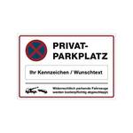 Privatparkplatz-Schild