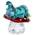 Alice in Wonderland Blaue Raupe von Swarovski