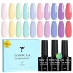 Tomicca UV-Nagellack-Pastell-Set