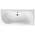 Badewanne 180 x 80 cm Acryl SET 3 in 1 von VBChome