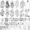 Temporäre Tattoos Blumen von Yazhiji