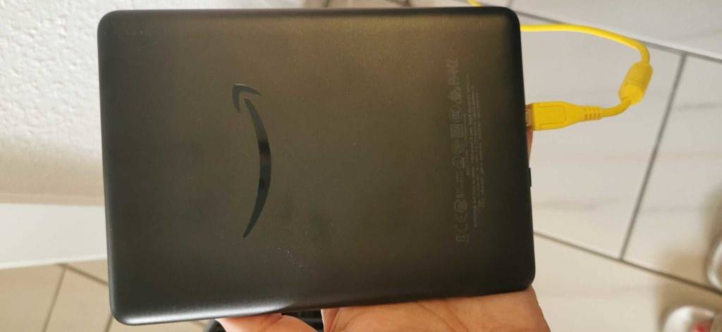 Amazon Kindle von der Rückseite