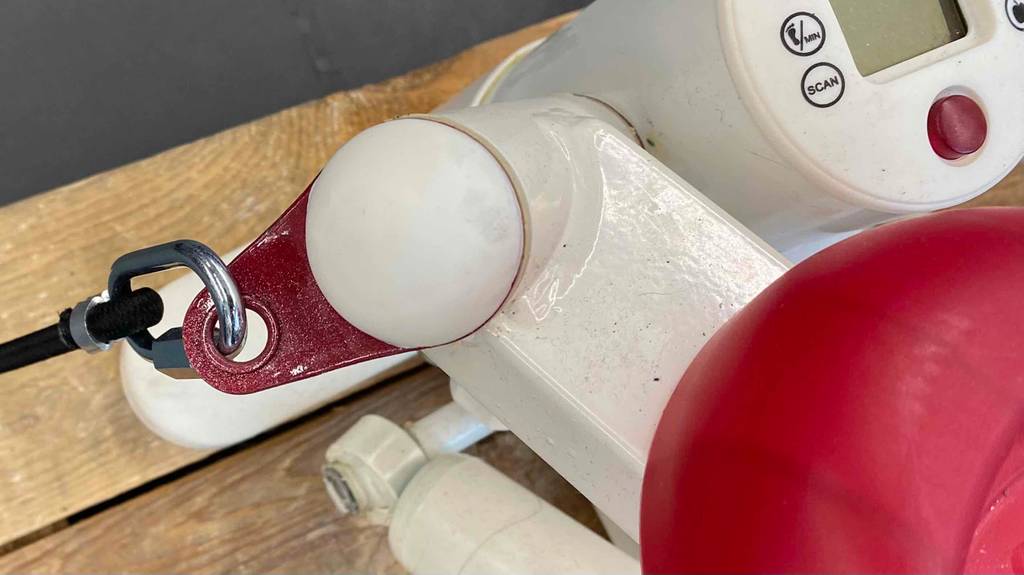 Stepper linke Aufhängung im Detail