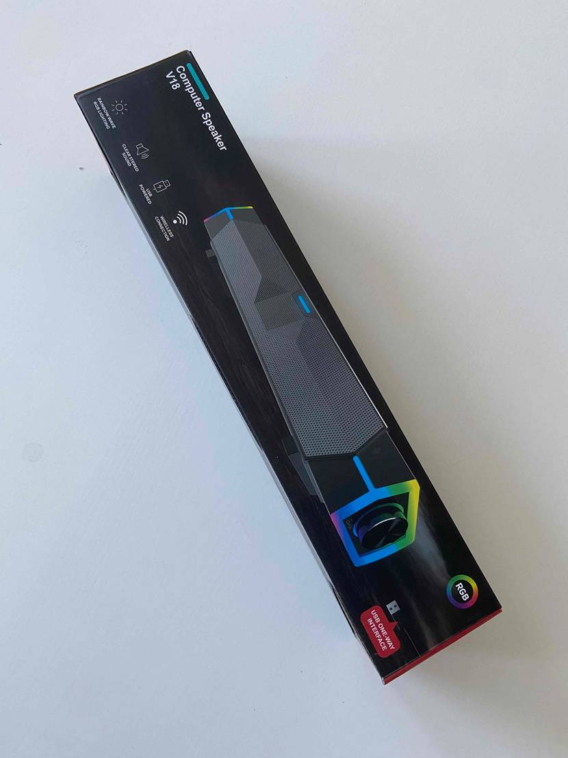 Originalverpackung des getesteten PC-Lautsprechers