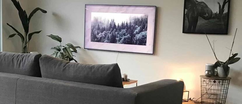 4k-fernseher im Wohnzimmer