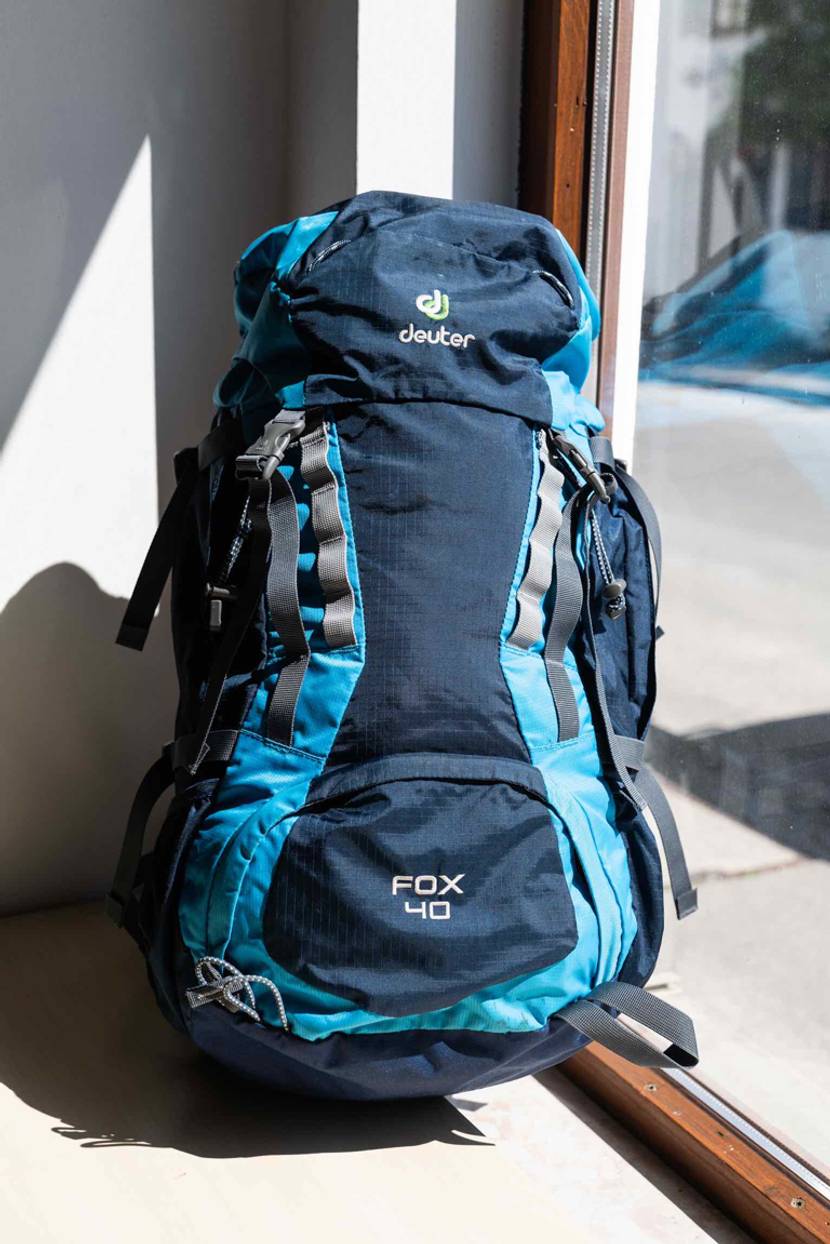 backpacking-rucksack in blau 