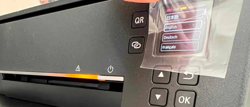 canon-drucker mit Spracheinstellungen