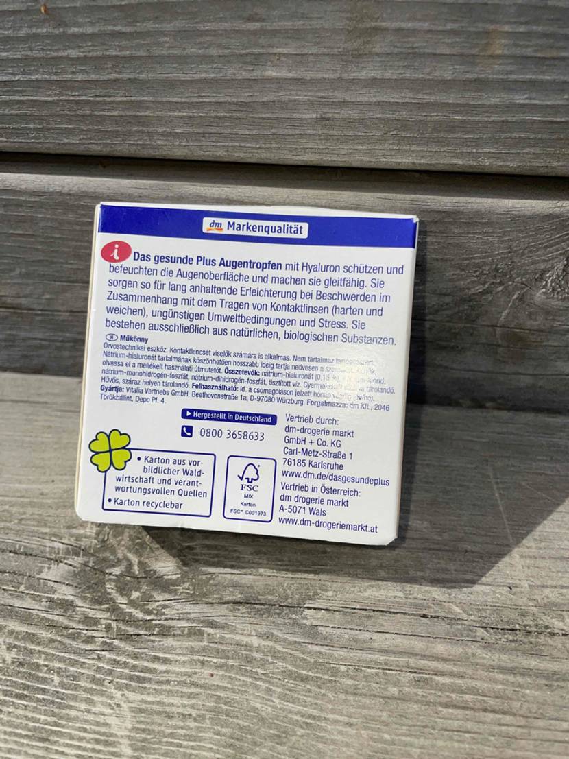 Rückseite Verpackung