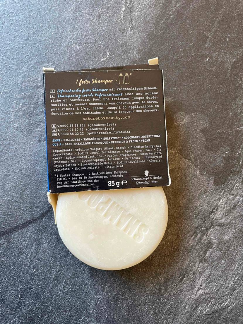 festes Shampoo Verpackung