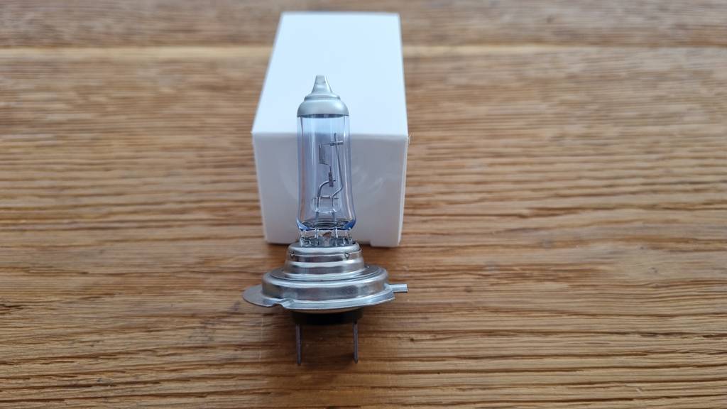 Eine H7-Birne im Detail.