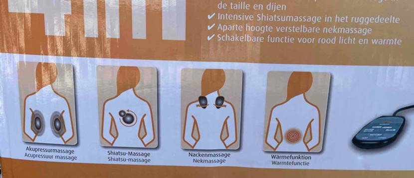 Massagesitzauflage Programme