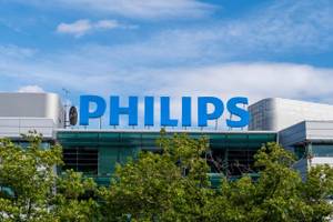 philips firmenlogo auf gebaude