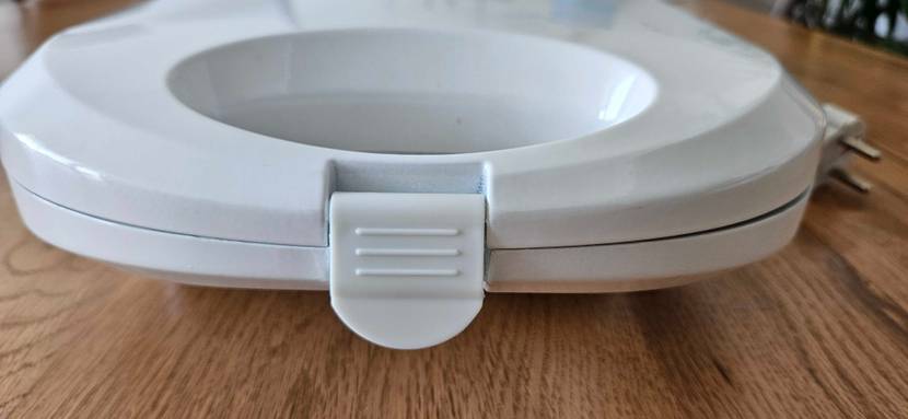 Sandwichmaker getestet: Detailaufnahme des Verschlusses.