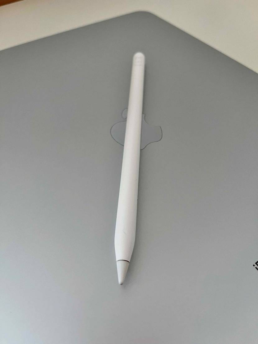 Getesteter Tablet-Stift liegt auf einem IPad.